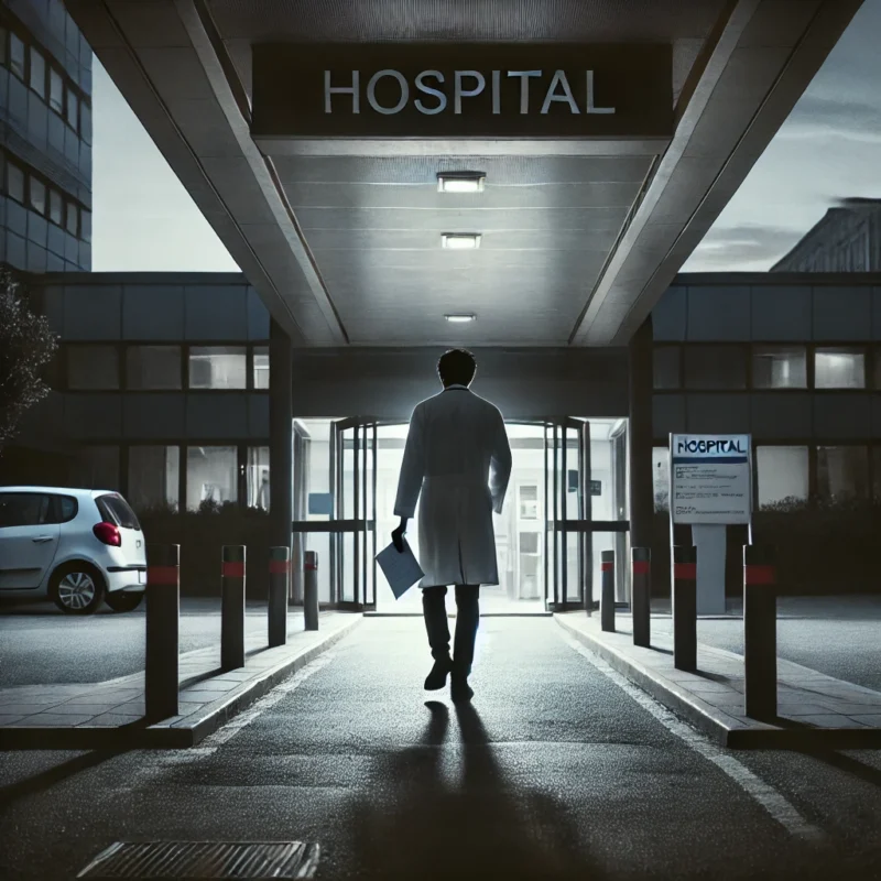 쓸쓸한 의사 외로움 사직서 응급실 단념 의료공백