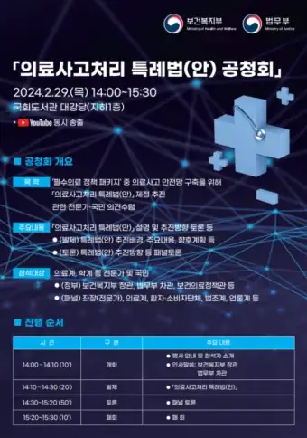 의료사고처리 특례 포스터