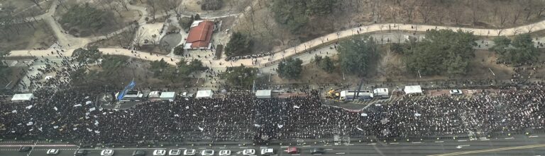 의사 집회 투쟁 의협 전국의사총궐기대회(항공사진)