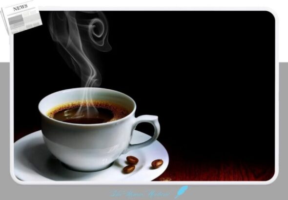 뜨거운 커피 아메리카노 수분 원두커피