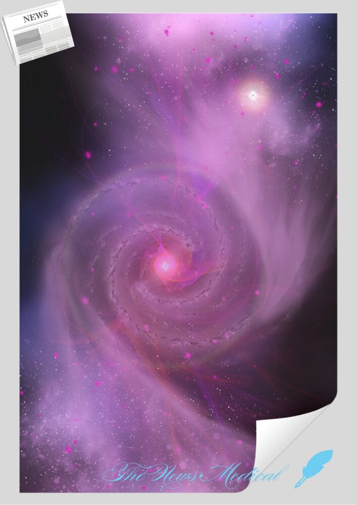 두 은하의 충돌