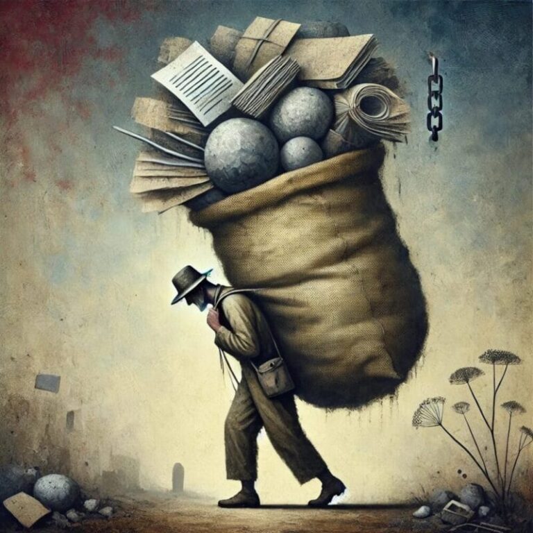 무거운 짐 의대증원 정부 실정 국민의 짐꾼 부담 가난