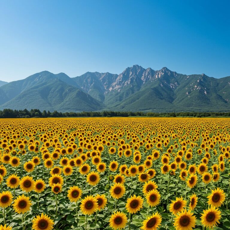 청량한 고산의 바람과 함께 만나는 태백 해바라기 축제 풍경