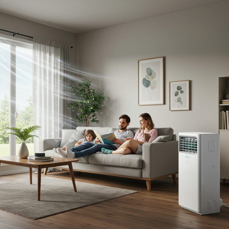 바람 걱정 없이 온 가족이 편안하게 즐기는 시원함