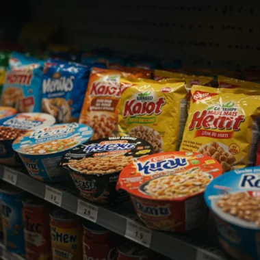 미국 마트에서 라면이 누들로 팔리지 않는다