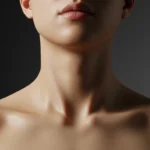 갑상선암 수술 후 목에 흉터가 남지 않은 깨끗한 피부를 상징하는 이미지