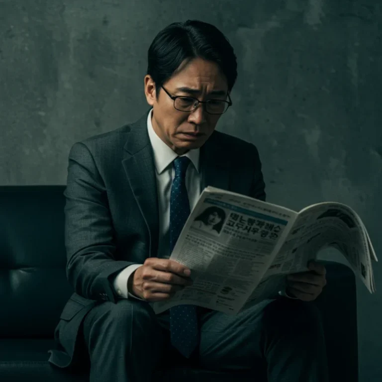 IMF 외환위기 당시 실직으로 인해 경제적 어려움에 처한 사람의 절망적인 모습.