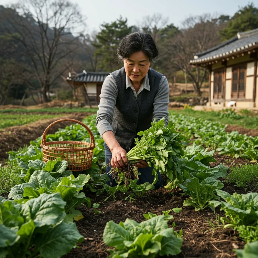 경북 내륙 산골 마을 건강밥상