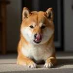 강아지의 혓바닥 낼름거림