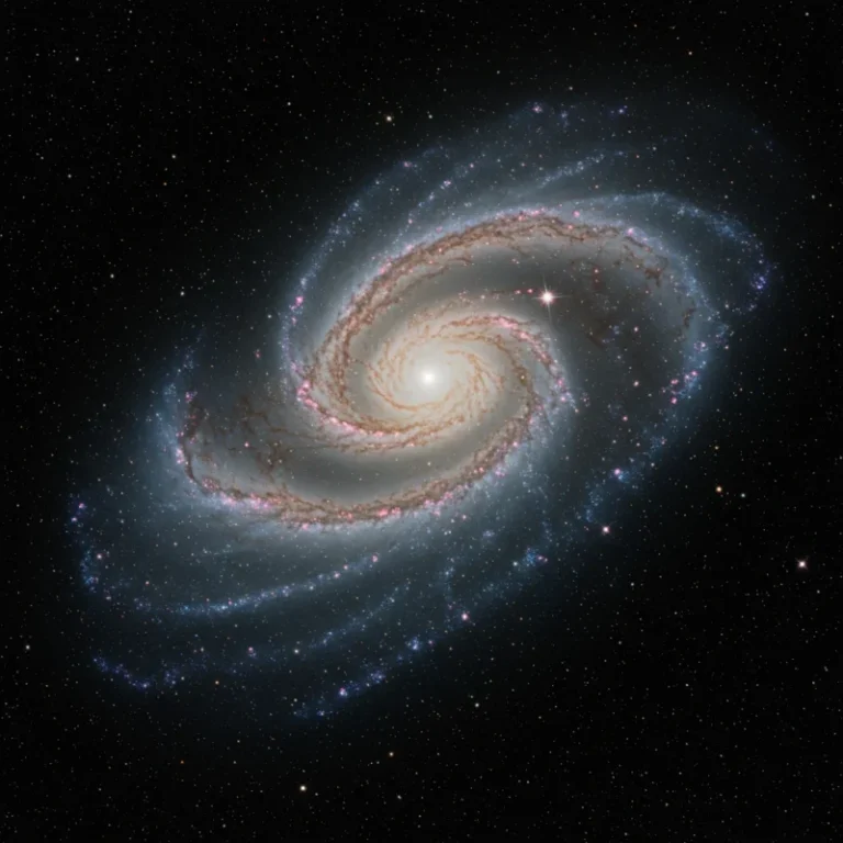 초신성 SN 2023ixf가 발견된 페가수스자리 바람개비 은하(M101)의 장엄한 모습이다.※AI 제작 이미지