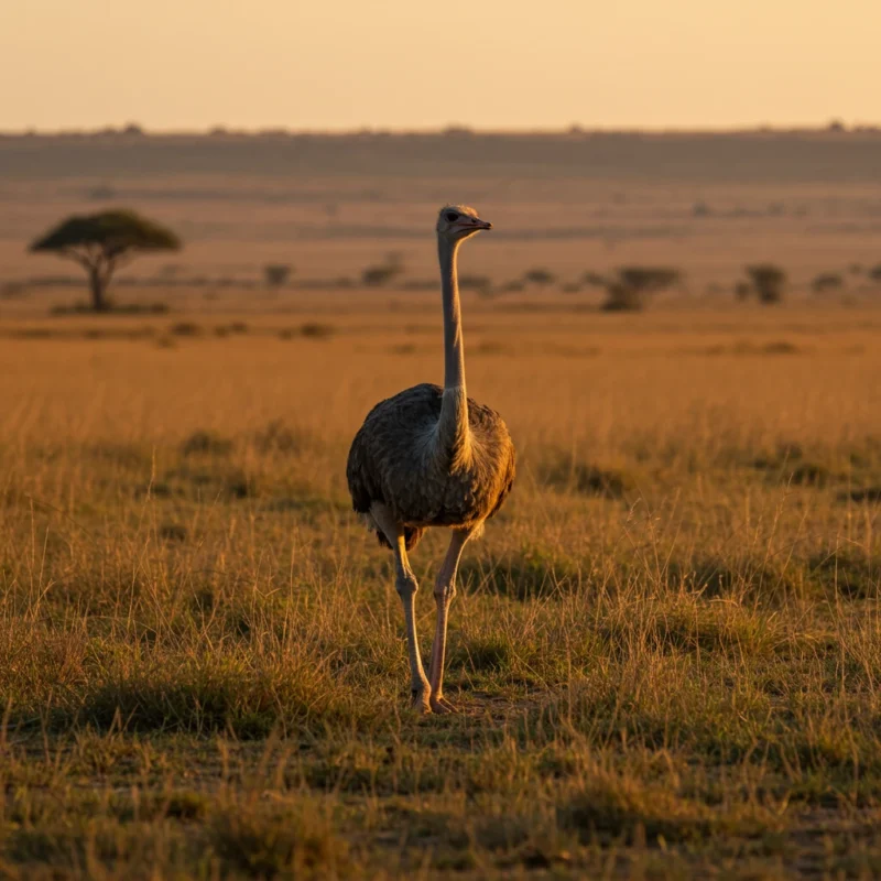 타조의 눈은 뇌보다 크다