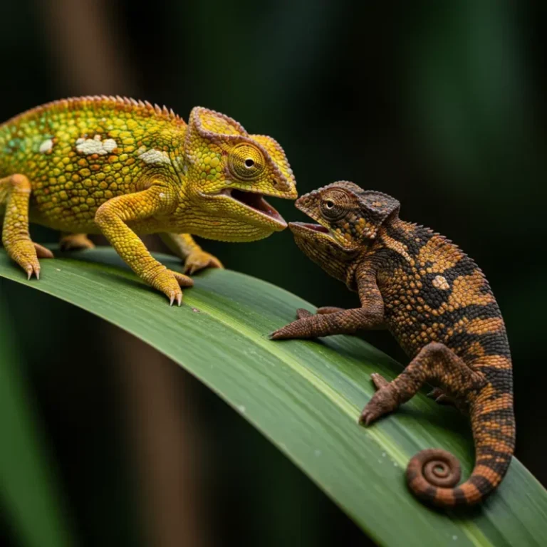 카멜레온의 색 변화