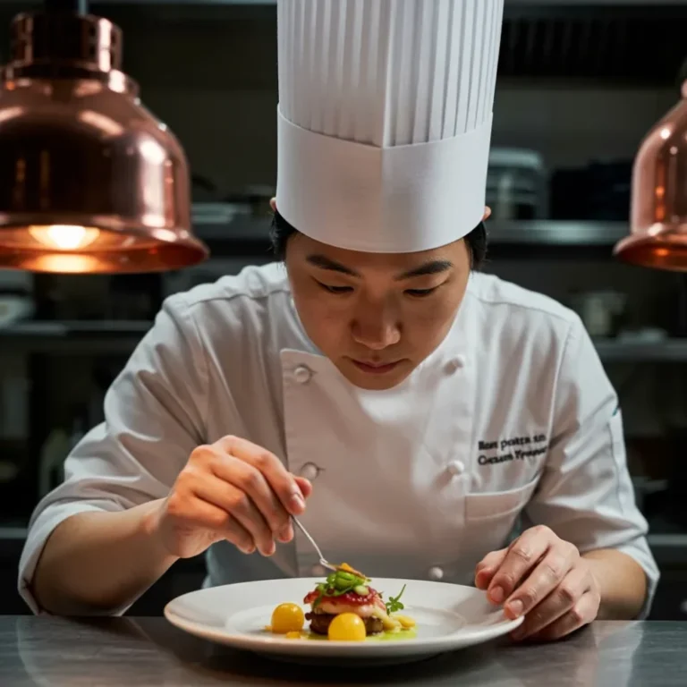 셰프 모자 토크 블랑슈