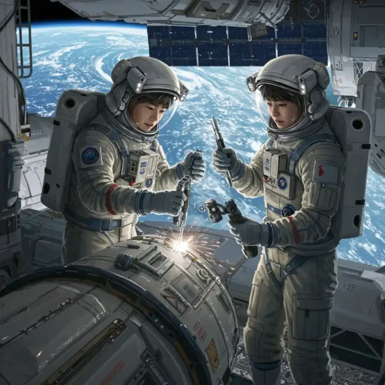 우주 냉간 용접