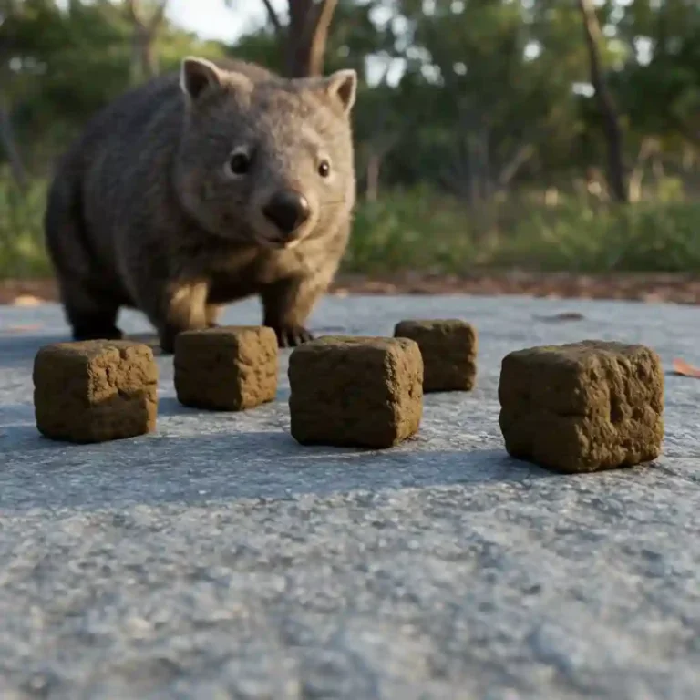 정육면체인 배설물이 있다