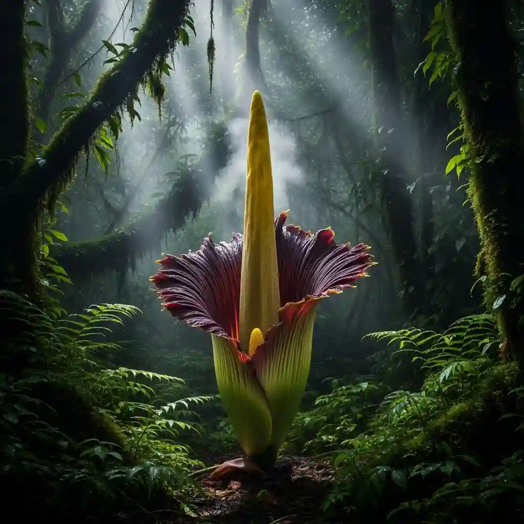 스스로 열을 내는 꽃