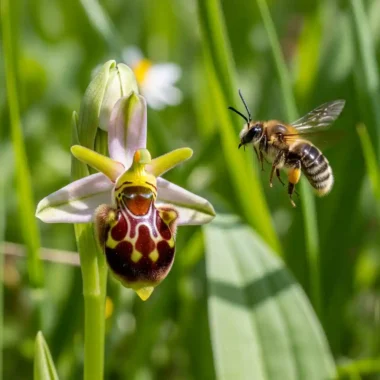암컷 벌 행세하는 꽃?