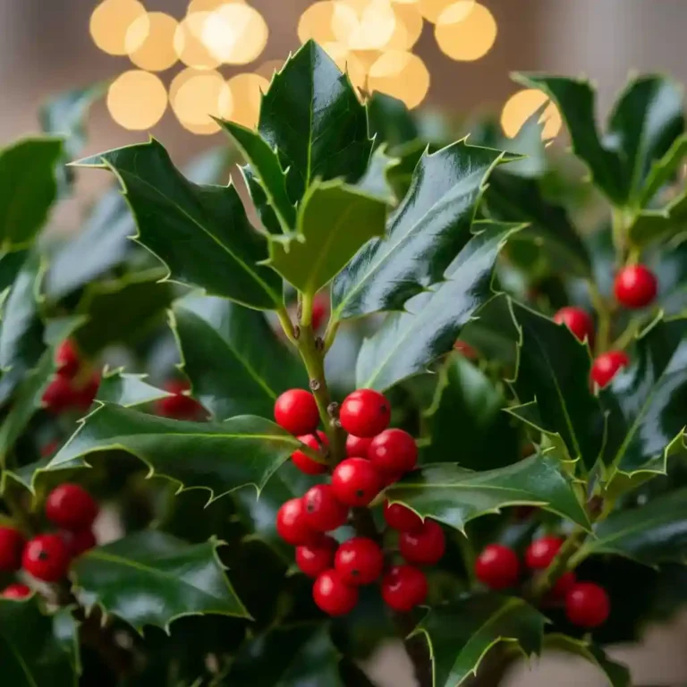 서양호랑가시나무-붉은열매-크리스마스장식-선견지명-탄생화