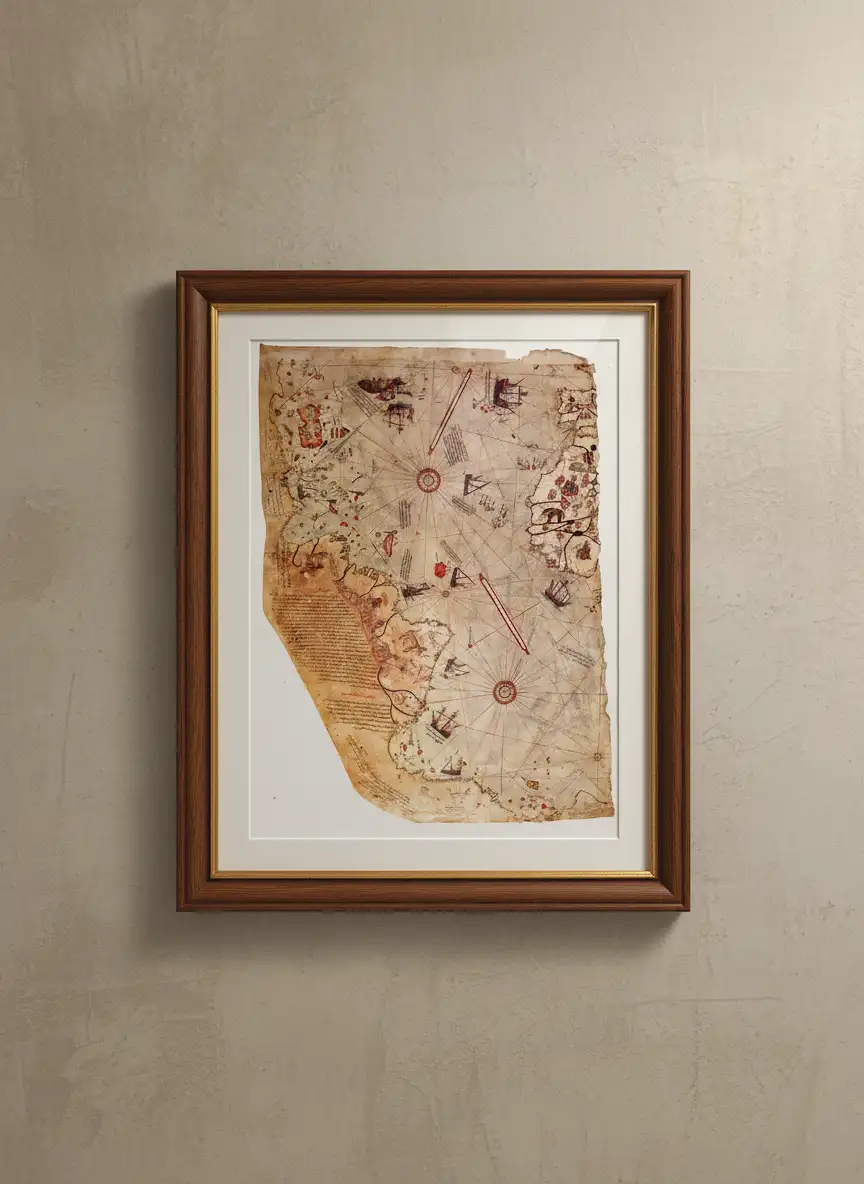 피리 레이스 제독의 남극지도