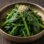 시금치 무침, 요리, 한식, 나물, 채소