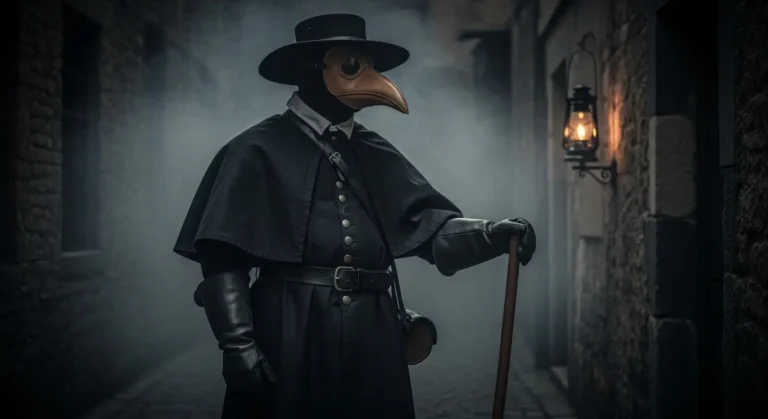 중세 흑사병 의사들의 공포스러운 새 마스크