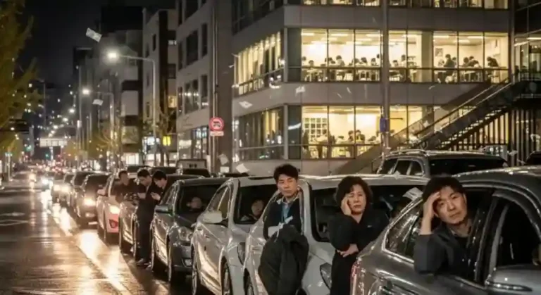 학원가, 밤풍경, 경쟁, 과외