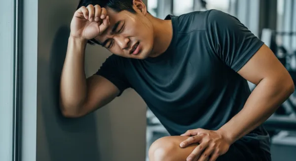 고강도 운동은 근육 세포를 손상시켜 독성 물질을 혈류로 방출한다.※이해를 돕기위해 만든 AI 제작 이미지입니다.