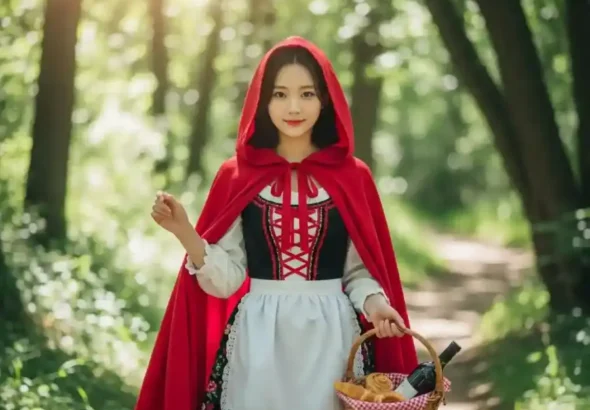 빨간모자, 아가씨, 동화