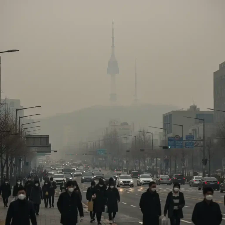 미세먼지 서울 남산타워