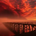 에드바르 뭉크 절규 속 붉은 하늘