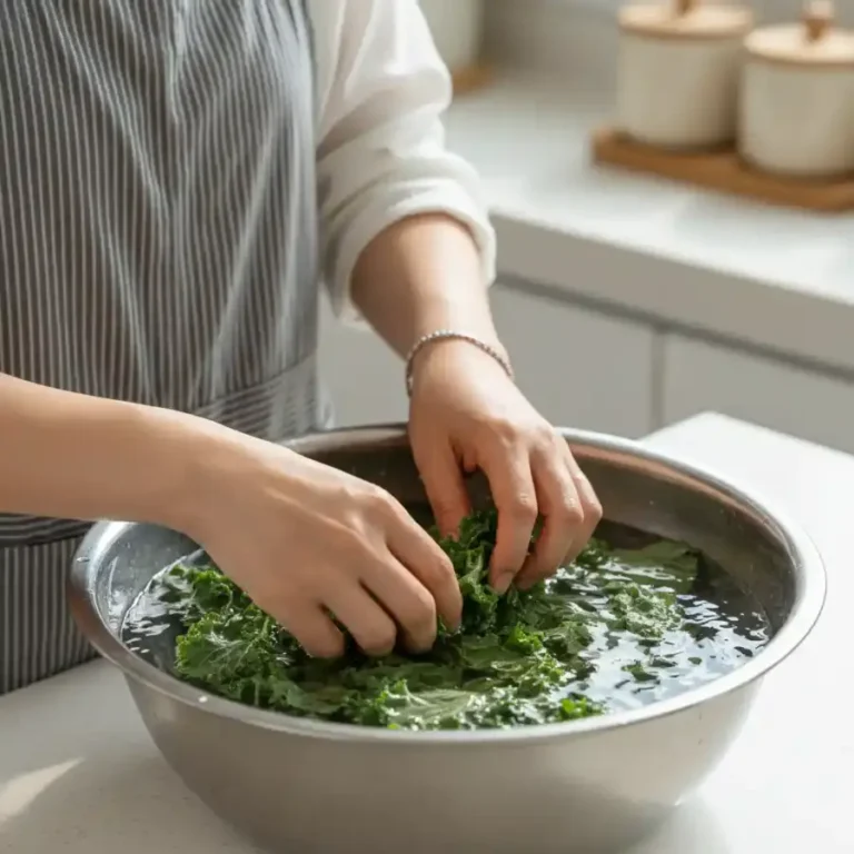 담금물 세척법은 채소 틈새에 남은 이물질과 잔류 농약을 물리적으로 분리한다.(사진=AI 생성 이미지)32kb