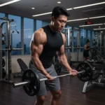 근육이 늘어나는 단계에서 강한 장력이 발생하며 근섬유가 자극받는다.(사진=AI 생성 이미지)38kb