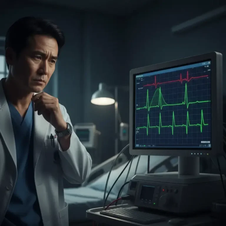 특수한 심전도 파형은 심실세동을 유발하는 결정적 지표로 작용한다.(사진=AI 생성 이미지)