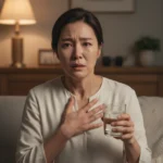 그레이브스병 환자는 비정상적인 호르몬 분비로 인해 가슴 두근거림과 신체적 긴장 상태를 지속적으로 경험한다.(사진=AI 생성 이미지)30kb