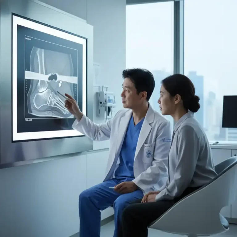 정밀 영상 진단 장비는 아킬레스건의 파열 위치와 간격을 정확히 파악하여 비수술 치료 가능 여부를 판단하는 척도가 된다.(사진=AI 생성 이미지)34kb