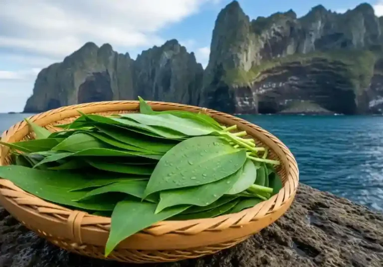 해풍을 맞고 자란 넓은 잎이 특징이다.(사진=AI 생성 이미지) 36kb