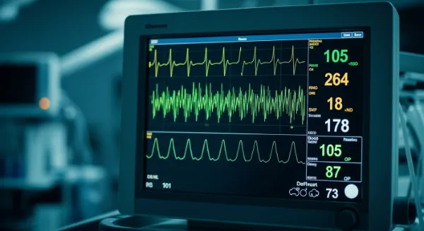 실시간 뇌파 분석을 통해 환자의 마취 깊이를 수치로 나타낸다.(사진=AI 생성 이미지)