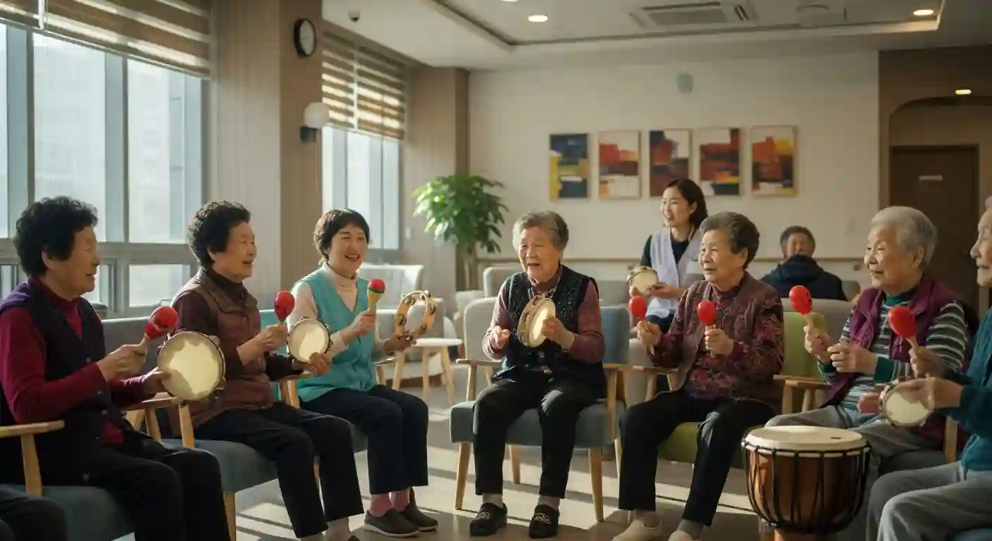 기억을 잃은 노인이 악기를 잡는 순간