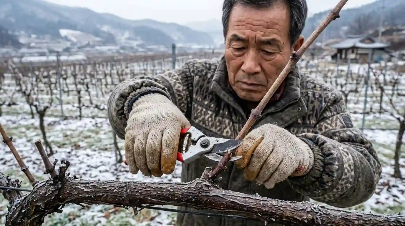 포도나무 가지치기 이 부위 전정